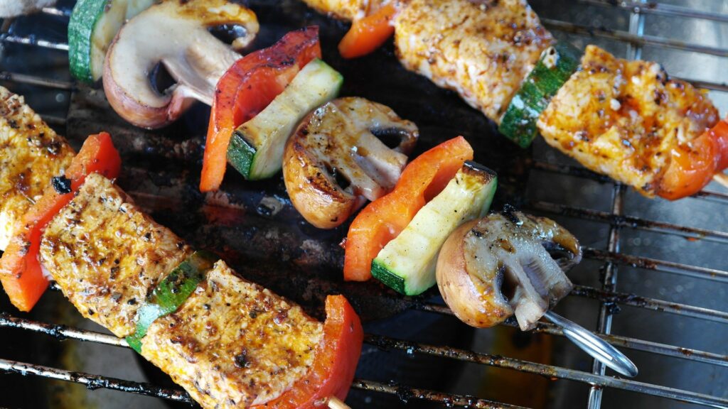 vegetable skewers